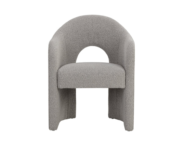 Sunpan Anaya Dining Armchair - Elegant Curved Design for Ultimate Comfort in Contemporary Dining Spaces Altro Cappuccino