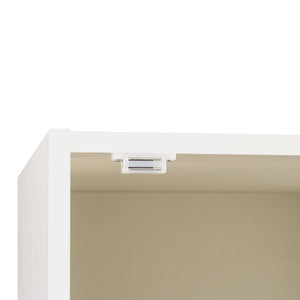 English Elm Kitchen Pantry Cabinet Freestanding Melamine Storage with Shelves for Dining Room White W331P435940