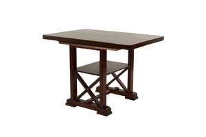 English Elm Classic 60" Dining Table with 18" Butterfly Leaf — Elegant Veneer Finish, Sturdy Rubberwood Base, 30"H Cherry 56 L x 56 W x 7 H B011S01791