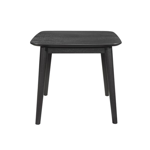 English Elm 3 Mid-Century Black 3-Piece Rectangular Coffee & End Table Set with Chamfered Edges, Ash Veneer Finish B016P373116