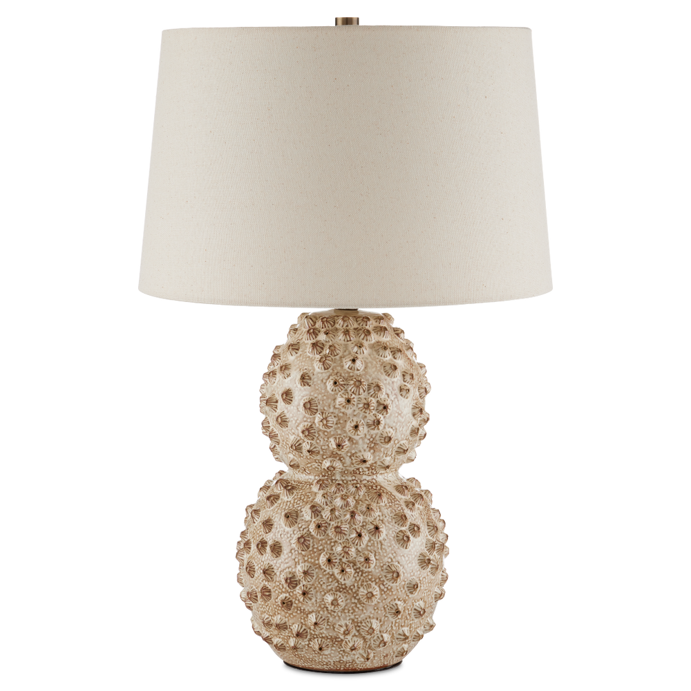 Barnacle Ivory Table Lamp - Handcrafted Ceramic Beauty with Unique Barnacle Design, Nature Inspired