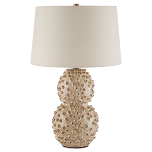 Barnacle Ivory Table Lamp - Handcrafted Ceramic Beauty with Unique Barnacle Design, Nature Inspired