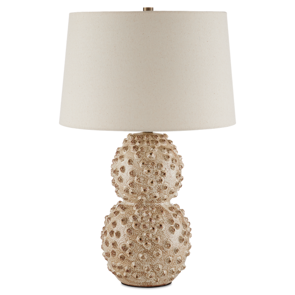 Barnacle Ivory Table Lamp - Handcrafted Ceramic Beauty with Unique Barnacle Design, Nature Inspired