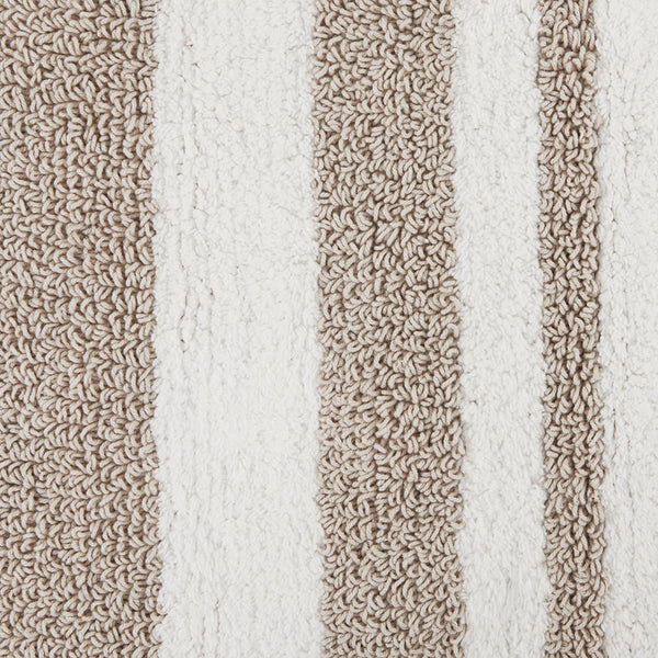 JLA Home Madison Park - Reversible Cotton Bath Rug with Plush Absorbent Pile, Dual-Sided Cut & Loop Design, Machine-Washable Taupe MP72-1542