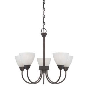 Tia 22.5'' Wide 5-Light Chandelier - Painted Bronze 190006763 Thomas