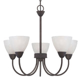 Tia 22.5'' Wide 5-Light Chandelier - Painted Bronze 190006763 Thomas