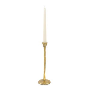 Howard Elliott Beiner Elegant Candle Holder In Antique Brass For A Warm, Inviting Atmosphere In Any Space Gold Aluminum 190015-howard-elliott