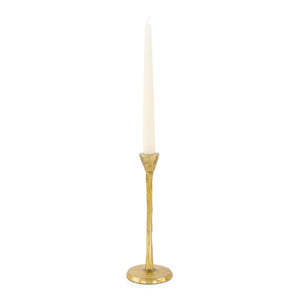 Howard Elliott Beiner Elegant Candle Holder In Antique Brass For A Warm, Inviting Atmosphere In Any Space Gold Aluminum 190016-howard-elliott