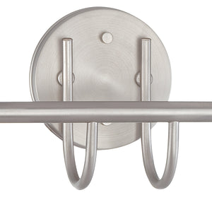 Thomas Lighting Tia 2-Light Vanity Fixture with Frosted Glass Shades and Slim Metal Arms Nickel 15.75 inches 190016117