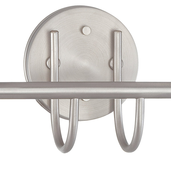 Thomas Lighting Tia 2-Light Vanity Fixture with Frosted Glass Shades and Slim Metal Arms Nickel 15.75 inches 190016117