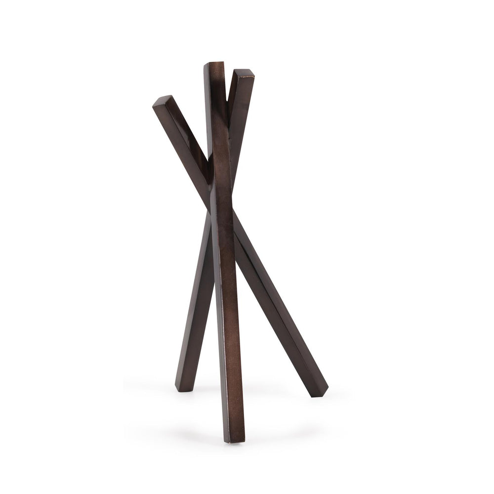 Howard Elliott Modernist Faux Log Sculpture In Aged Bronze - Embrace Rustic Charm And Cozy Warmth For Your Home Decor Brown Aluminum 190019-howard-elliott