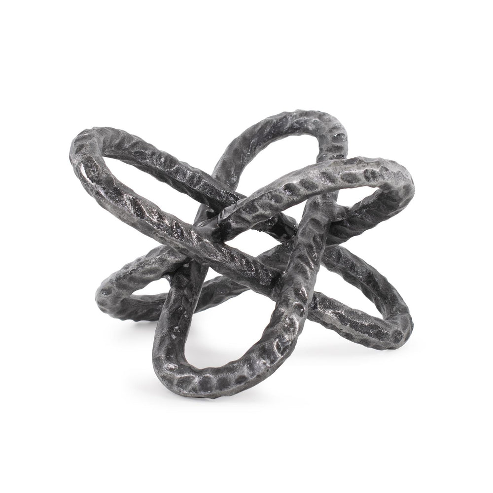 Howard Elliott Linked Sculpture Of Intertwined Iron Rods - Modern Art Piece Showcasing Unity, Texture & Elegance Black Aluminum 190020-howard-elliott