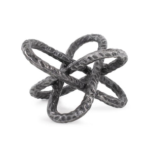 Howard Elliott Linked Sculpture Of Intertwined Iron Rods - Modern Art Piece Showcasing Unity, Texture & Elegance Black Aluminum 190020-howard-elliott