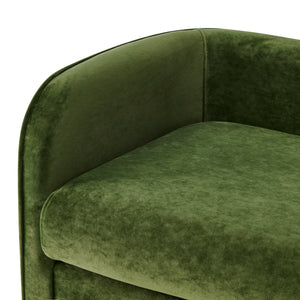New Pacific Direct Marsha Velvet Bench Dainty Green 53 x 19.5 x 23.5