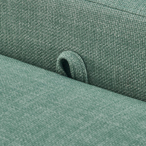 New Pacific Direct Wendy Fabric Storage Bench Meridian Sea Green 60.5 x 22.5 x 21