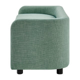 New Pacific Direct Wendy Fabric Storage Bench Meridian Sea Green 60.5 x 22.5 x 21