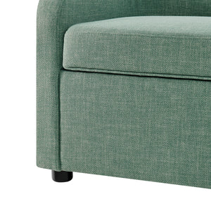 New Pacific Direct Wendy Fabric Storage Bench Meridian Sea Green 60.5 x 22.5 x 21