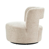 Jazzlyn Fabric Swivel Accent Chair Grenada Cream, Beige 1900206-632 New Pacific Direct