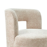 Jazzlyn Fabric Swivel Accent Chair Grenada Cream, Beige 1900206-632 New Pacific Direct