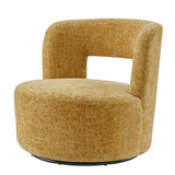 Jazzlyn Fabric Swivel Accent Chair Grenada Mustard, Yellow 1900206-633 New Pacific Direct