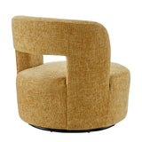 Jazzlyn Fabric Swivel Accent Chair Grenada Mustard, Yellow 1900206-633 New Pacific Direct