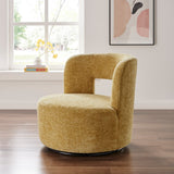 Jazzlyn Fabric Swivel Accent Chair Grenada Mustard, Yellow 1900206-633 New Pacific Direct