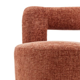 Jazzlyn Fabric Swivel Accent Chair Grenada Terracotta, Orange 1900206-634 New Pacific Direct