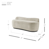 Mandy Fabric Bench Pasadena Beige 1900208-638 New Pacific Direct