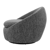 Adelmo Fabric Swivel Accent Chair Prussian Charcoal, Black 1900209-640 New Pacific Direct