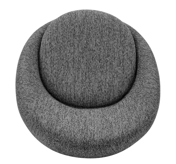 Adelmo Fabric Swivel Accent Chair Prussian Charcoal, Black 1900209-640 New Pacific Direct