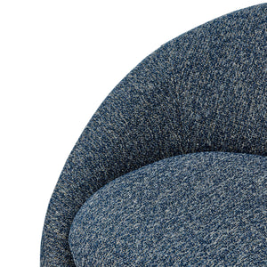 Adelmo Fabric Swivel Accent Chair Prussian Blue 1900209-641 New Pacific Direct