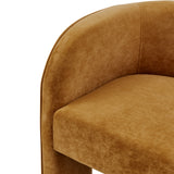 Matteo Velvet Accent Arm Chair Dainty Caramel, Brown 1900211-619 New Pacific Direct