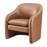 Zella PU Accent Arm Chair Vintage Cider, Brown 1900213-VCD New Pacific Direct