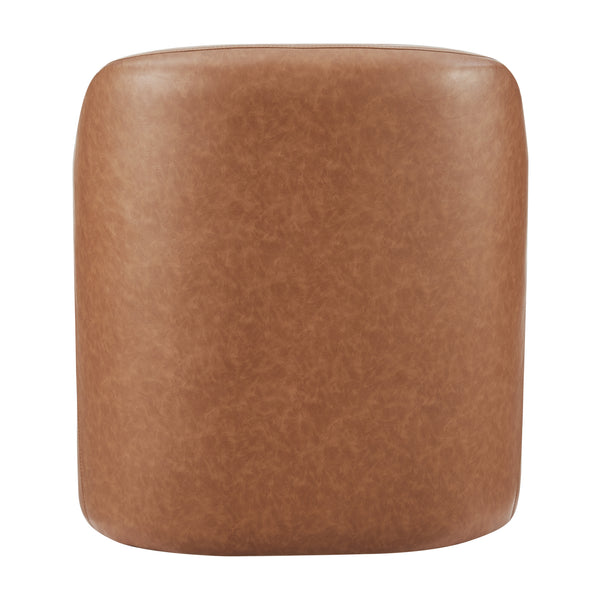 Zella PU Accent Arm Chair Vintage Cider, Brown 1900213-VCD New Pacific Direct