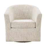 Ernest Fabric Swivel Accent Arm Chair Concord Cream, Beige 1900215-646 New Pacific Direct