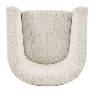 Ernest Fabric Swivel Accent Arm Chair Concord Cream, Beige 1900215-646 New Pacific Direct