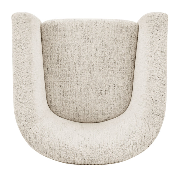 Ernest Fabric Swivel Accent Arm Chair Concord Cream, Beige 1900215-646 New Pacific Direct