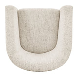 Ernest Fabric Swivel Accent Arm Chair Concord Cream, Beige 1900215-646 New Pacific Direct