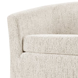 Ernest Fabric Swivel Accent Arm Chair Concord Cream, Beige 1900215-646 New Pacific Direct