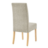 Valencia Fabric Dining Side Chair - Set of 2 Pasadena Beige 1900217-638 New Pacific Direct