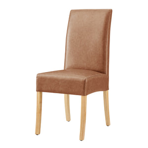 Valencia PU Dining Side Chair - Set of 2 Vintage Cider, Brown 1900218-VCD New Pacific Direct