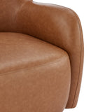 Tiffany PU Accent Arm Chair Vintage Cider, Brown 1900222-VCD New Pacific Direct