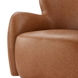 Tiffany PU Accent Arm Chair Vintage Cider, Brown 1900222-VCD New Pacific Direct