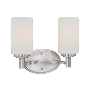 Pittman 12'' Wide 2-Light Vanity Light - Brushed Nickel 190022217 Thomas