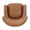 Tiffany Top Grain Leather Accent Arm Chair Garrett Caramel, Brown 1900223-685 New Pacific Direct