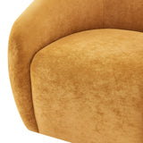 Regina Velvet Swivel Accent Arm Chair Dainty Caramel, Brown 1900224-619 New Pacific Direct