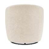 Regina Velvet Swivel Accent Arm Chair Dainty Cream, Beige 1900224-623 New Pacific Direct