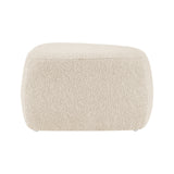 Carlese Fabric Small Ottoman Palladian Beige 1900226-613 New Pacific Direct