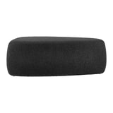 Carlese Fabric Big Ottoman Palladian Charcoal, Black 1900227-612 New Pacific Direct