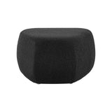 Carlese Fabric Big Ottoman Palladian Charcoal, Black 1900227-612 New Pacific Direct